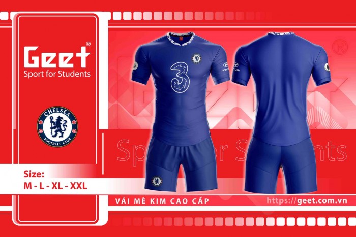 Bộ áo bóng đá Chelsea Xanh 2022 - 2023